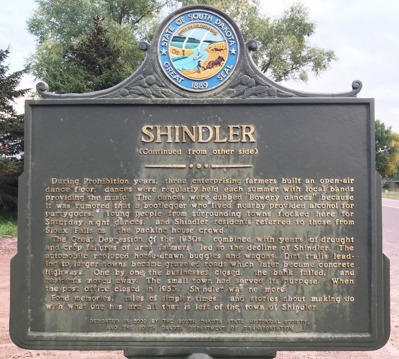 Shindler Marker image. Click for full size.