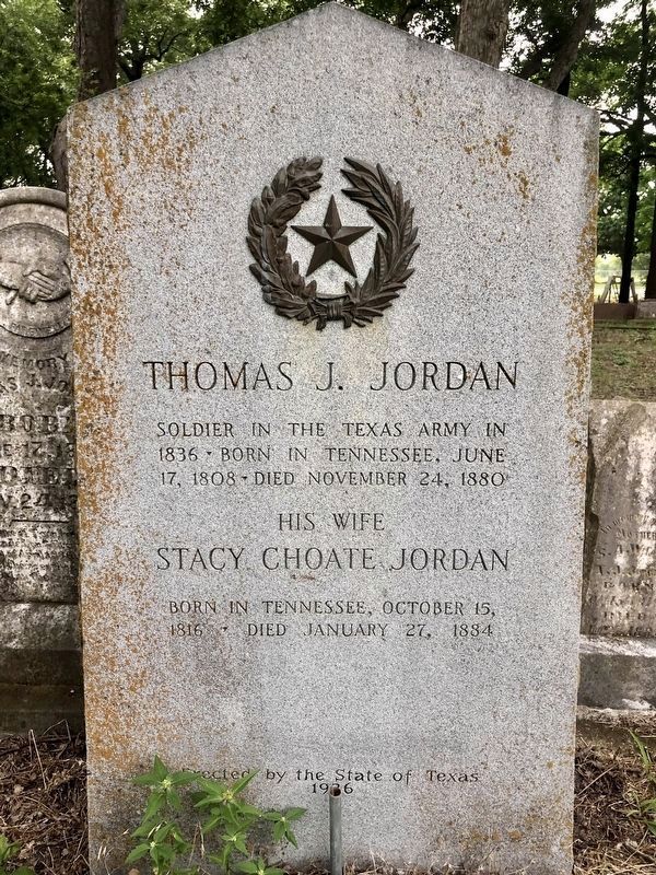 Thomas J. Jordan Marker nearby in the Milford Cemetery image. Click for full size.