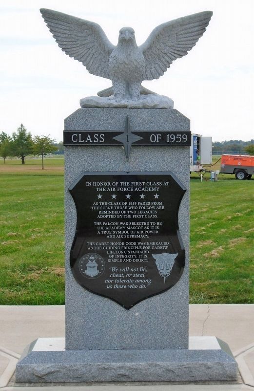 United States Air Force Academy Class of 1959 Monument (front) image. Click for full size.