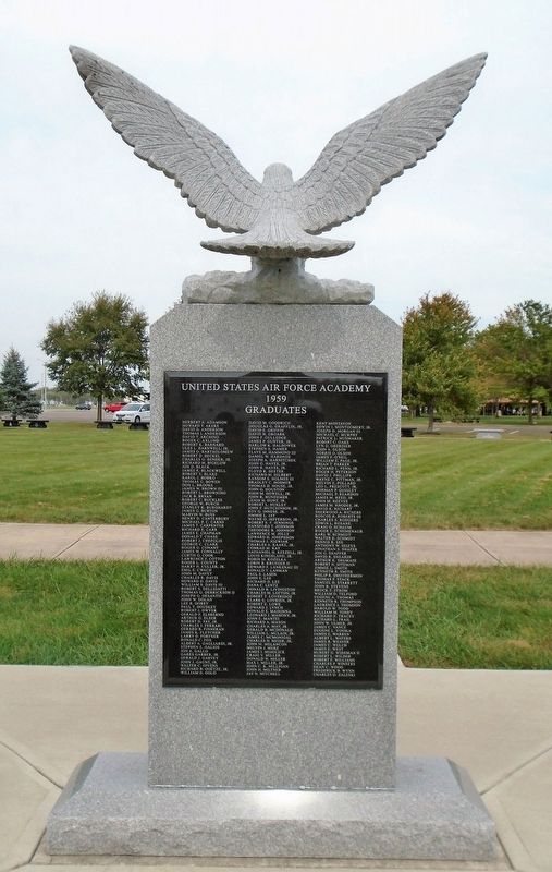 United States Air Force Academy Class of 1959 Monument (back). Click for full size. United States Air Force Academy Class of 1959 Monument (back) image. Click for full size.