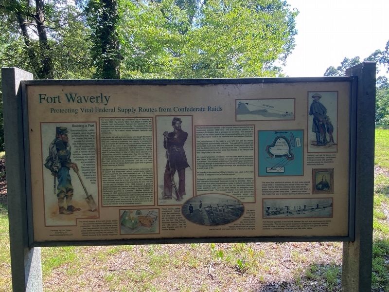 Fort Waverly Marker image. Click for full size.