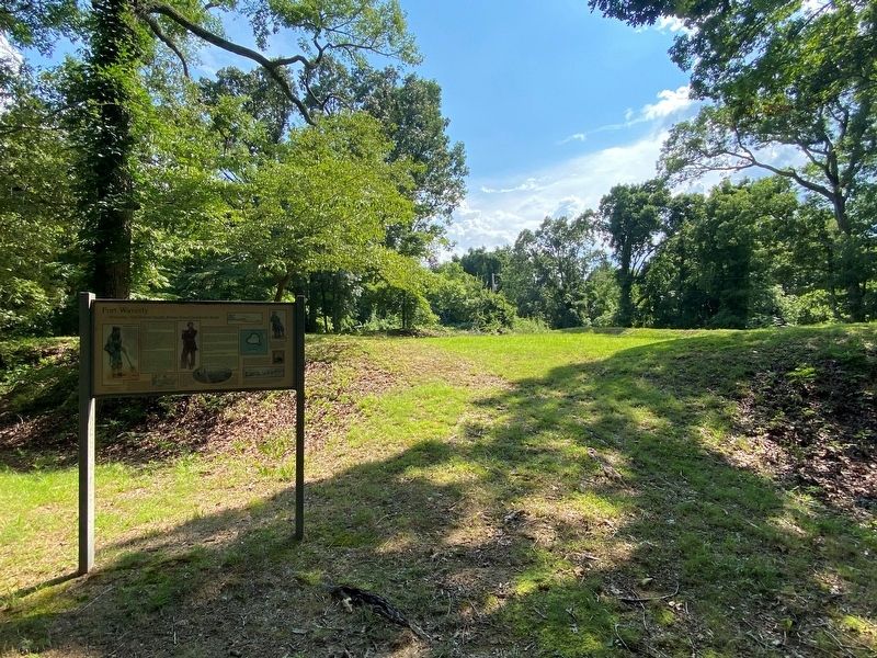 Fort Waverly Marker. Click for full size. Fort Waverly Marker image. Click for full size.