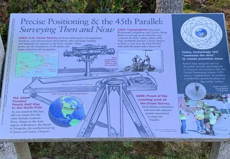 Precise Positioning and the 45th Parallel Marker image. Click for full size.