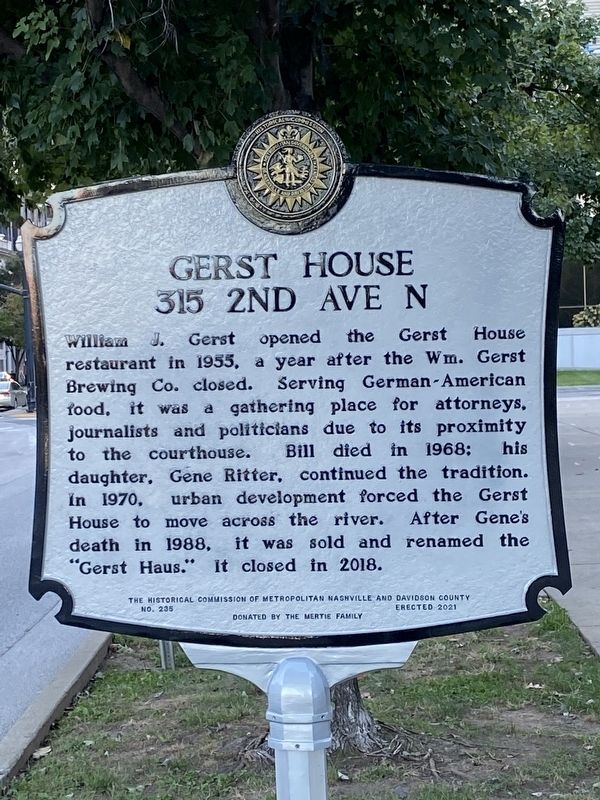 Gerst House 315 2nd Ave N Marker image. Click for full size.