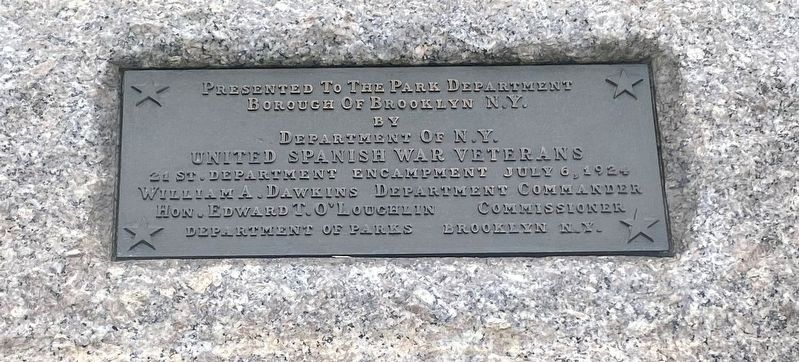 Theodore Roosevelt Memorial dedication plaque image. Click for full size.