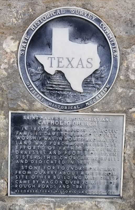 Saint Mary's Help of Christians Catholic Church Marker image. Click for full size.