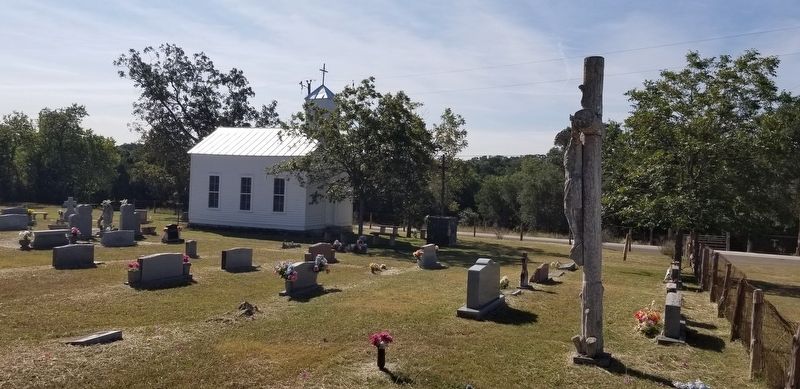 The Saint Mary's Help of Christians Catholic Church and Cemetery image. Click for full size.