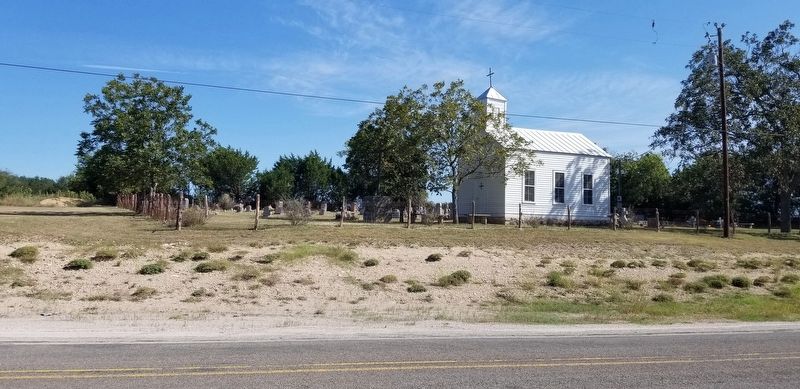 The view of the Church and Cemetery from the street image. Click for full size.