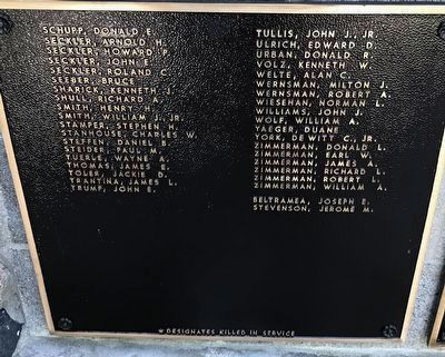 Metamora (Illinois) Honor Roll Marker — Korean War (third plaque) image. Click for full size.