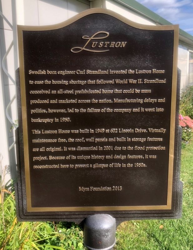 Lustron Marker. Click for full size. Lustron Marker image. Click for full size.