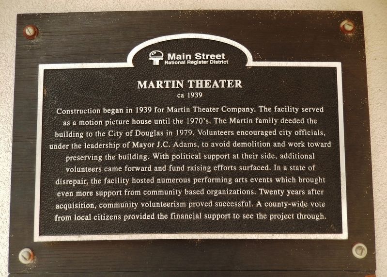 Martin Theater Marker image. Click for full size.