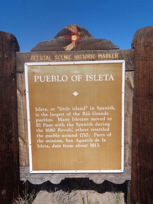 Pueblo of Isleta Marker image. Click for full size.