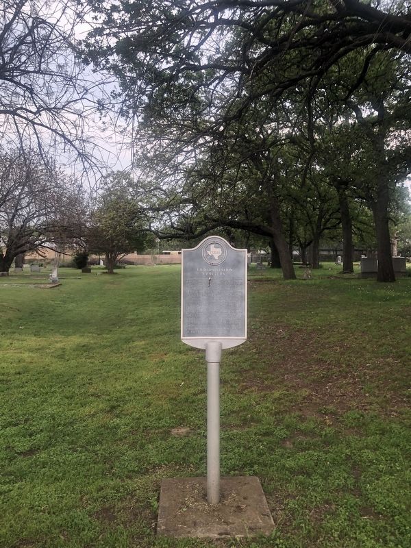 Johnson Station Cemetery Marker. Click for full size. Johnson Station Cemetery Marker image. Click for full size.