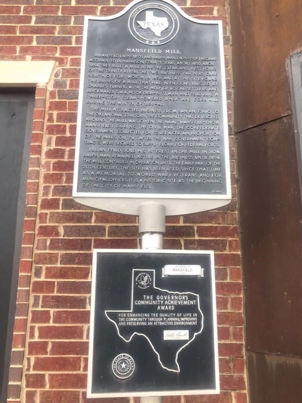 Mansfeild Mill Marker. Click for full size. Mansfeild Mill Marker image. Click for full size.