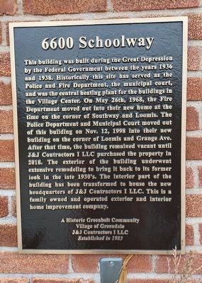 6600 Schoolway Marker image. Click for full size.