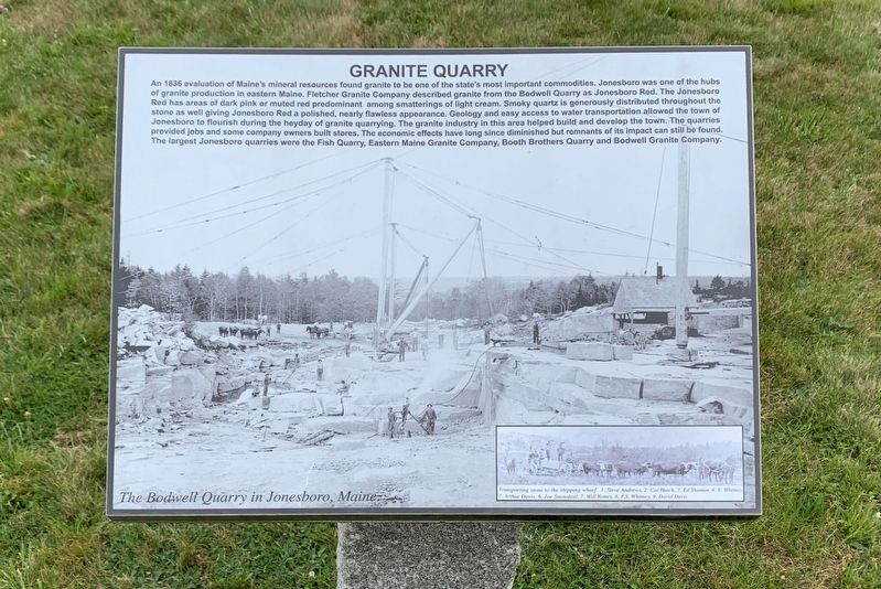Granite Quarry Marker image. Click for full size.