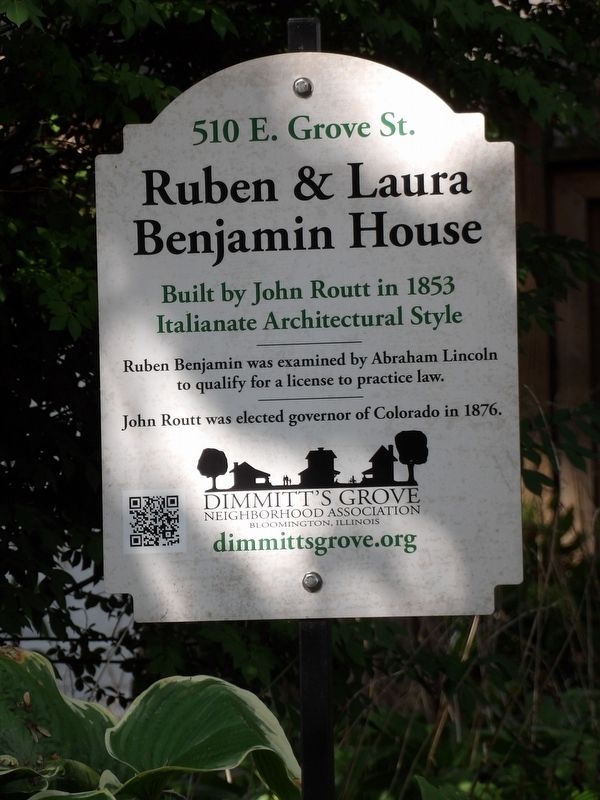 Ruben & Laura Benjamin House Marker image. Click for full size.