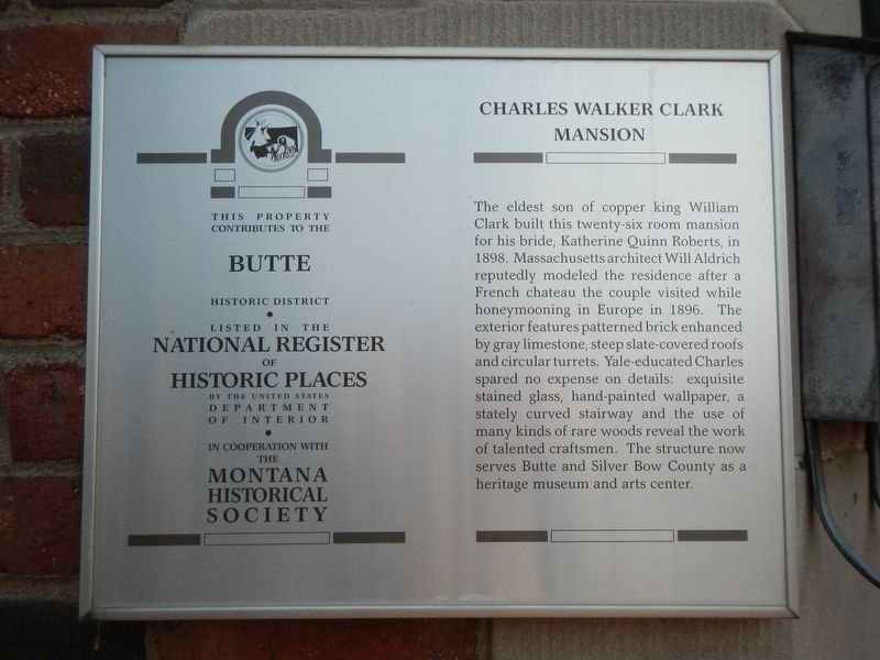 Charles Walker Clark Mansion Marker image. Click for full size.