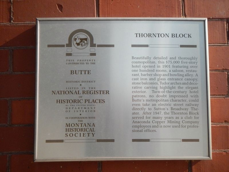 Thornton Block Marker image. Click for full size.
