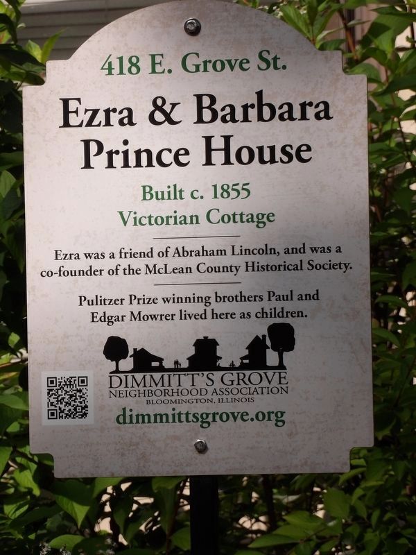 Ezra & Barbara Prince House Marker image. Click for full size.