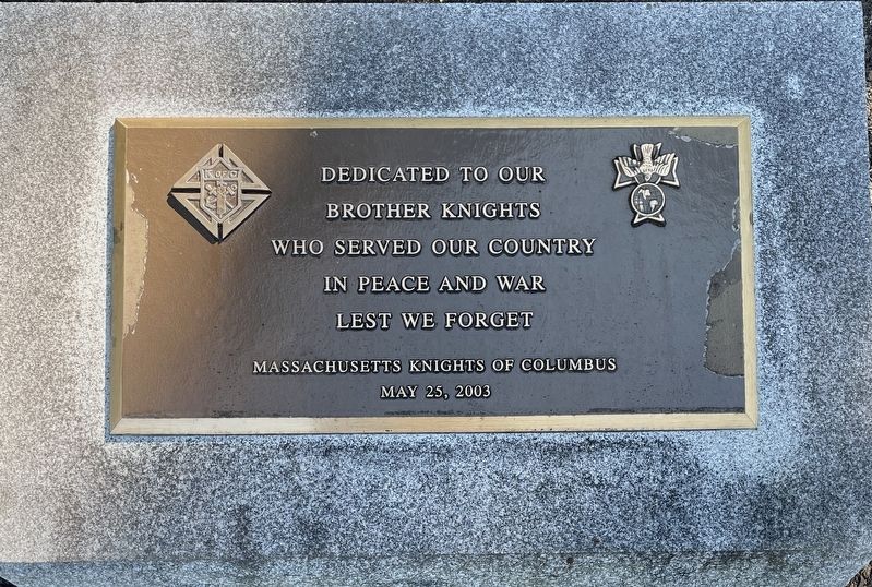 Massachusetts Knights of Columbus Veterans Memorial image. Click for full size.