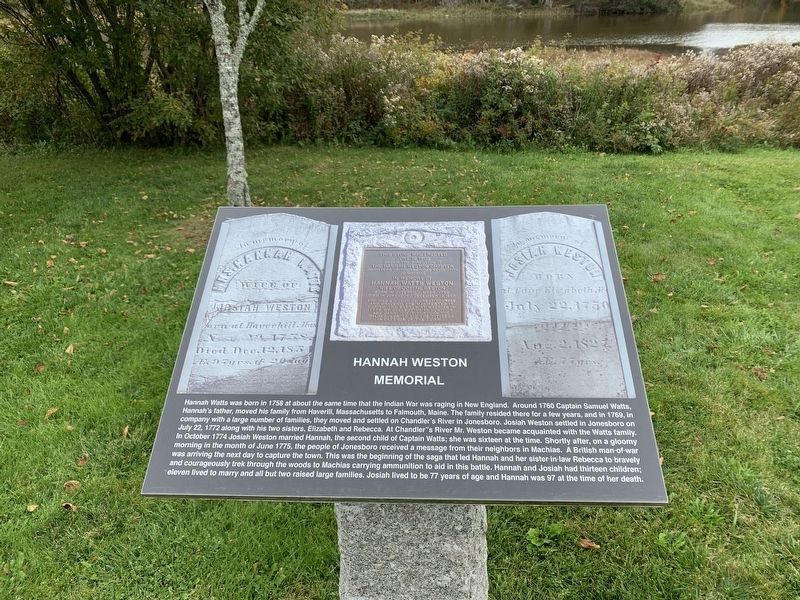 Hannah Weston Memorial image. Click for full size.