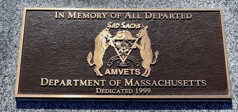 AMVETS Department of Massachusetts Veterans Memorial. Click for full size. AMVETS Department of Massachusetts Veterans Memorial image. Click for full size.