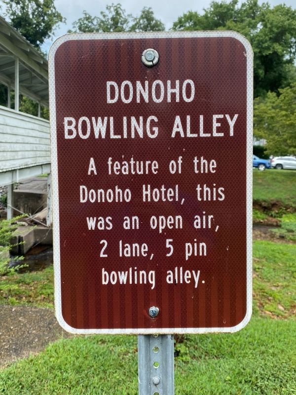 Donoho Bowling Alley Marker image. Click for full size.