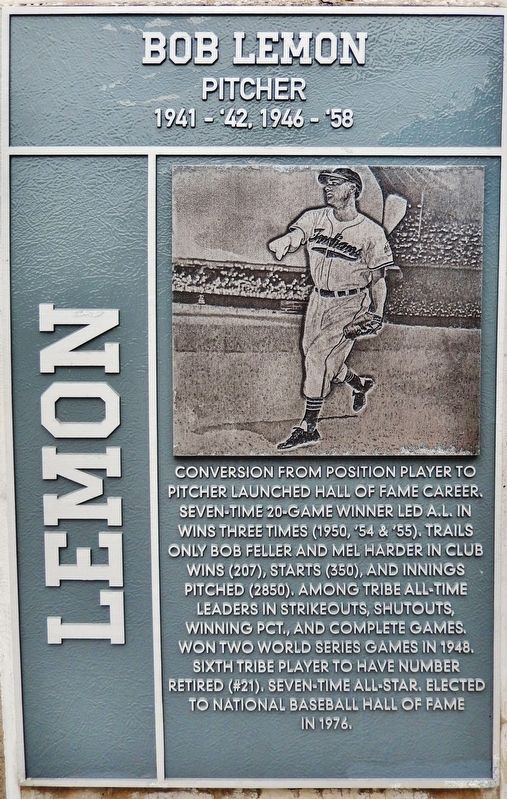 Bob Lemon Marker image. Click for full size.