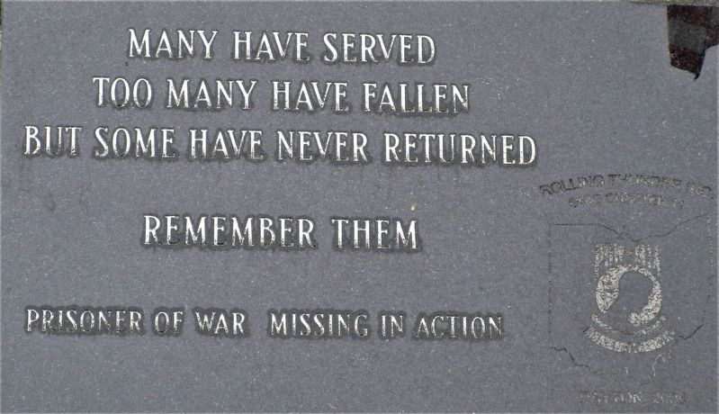 Miamisburg POW- MIA Memorial image. Click for full size.