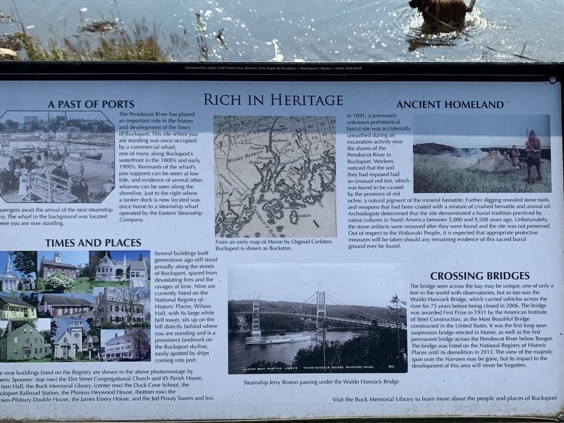 Rich in Heritage Marker image. Click for full size.