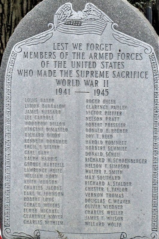Miamisburg WW II Memorial image. Click for full size.