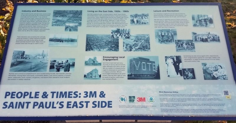 People & Times: 3M & Saint Paul's East Side marker image. Click for full size.
