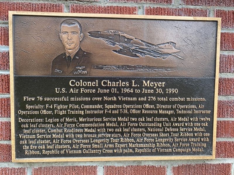Colonel Charles L. Meyer Marker image. Click for full size.