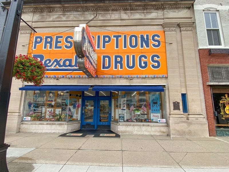 Hemmingsen Rexall Drug Store Marker. Click for full size. Hemmingsen Rexall Drug Store Marker image. Click for full size.
