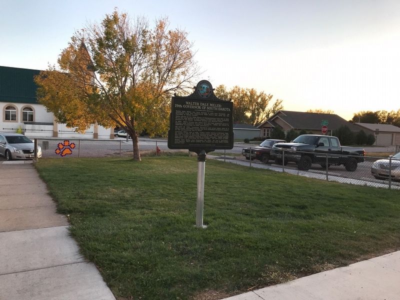 Walter Dale Miller Marker, from the north image. Click for full size.
