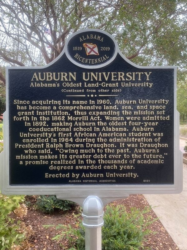 Auburn University Marker image. Click for full size.