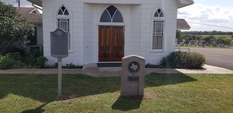 The Brethren Church Marker is the marker on the right of the two markers image. Click for full size.