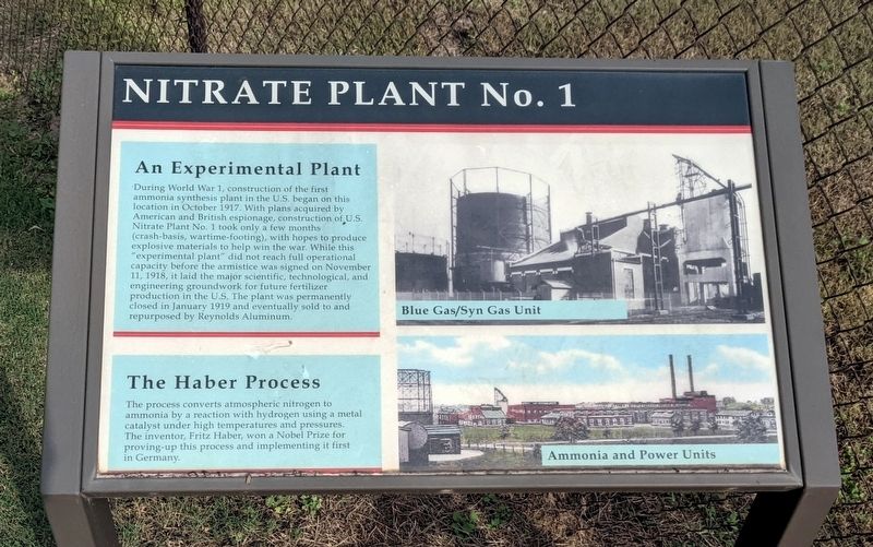 Nitrate Plant No. 1 Marker image. Click for full size.