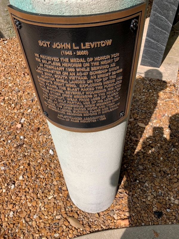 Sgt John L. Levitow Marker image. Click for full size.