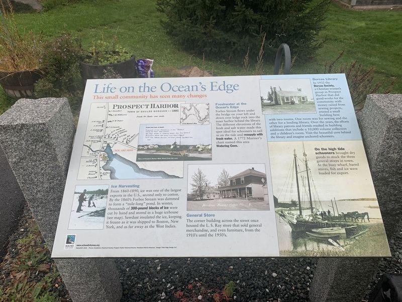 Life on the Ocean’s Edge Marker. Click for full size. Life on the Ocean’s Edge Marker image. Click for full size.
