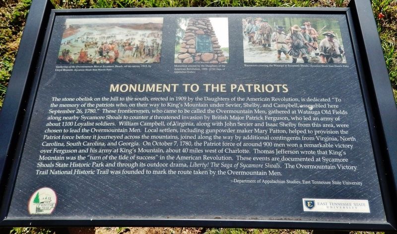 Monument to the Patriots Marker image. Click for full size.