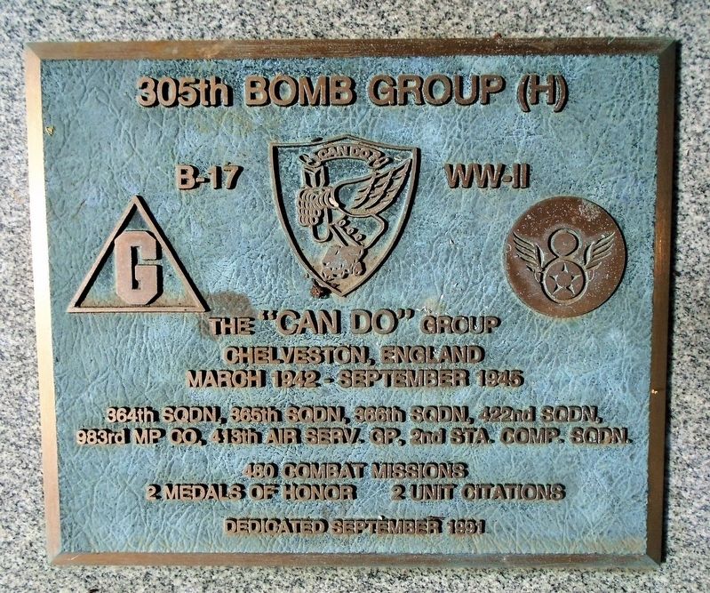 305th Bomb Group (H) Marker image. Click for full size.
