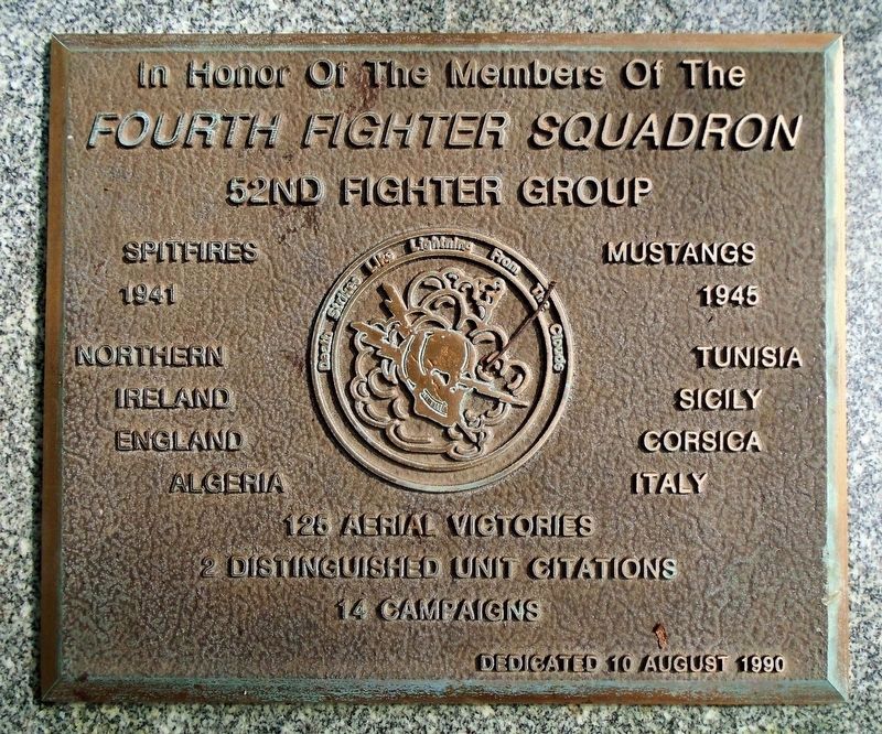 4th Fighter Squadron Marker image. Click for more information.