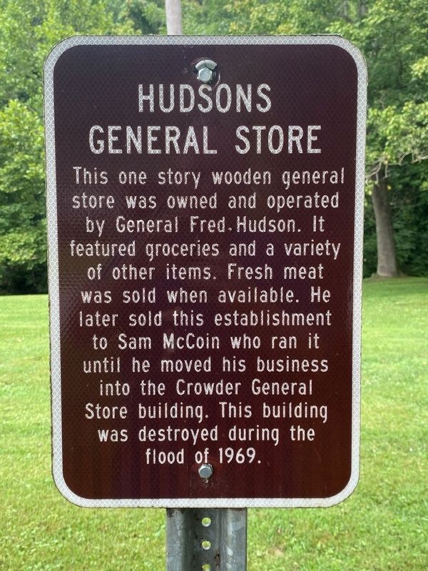 Hudson's General Store Marker image. Click for full size.