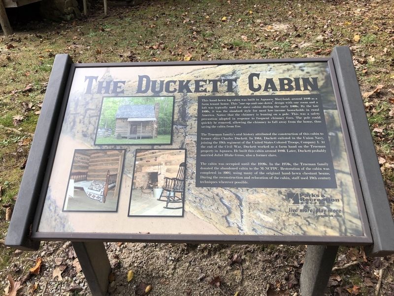 The Duckett Cabin Marker image. Click for full size.