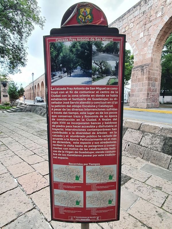Fray Antonio de San Miguel Road Marker. Click for full size. Fray Antonio de San Miguel Road Marker image. Click for full size.