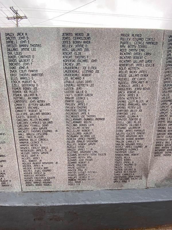 Trousdale County Veterans Memorial Reverse image. Click for full size.