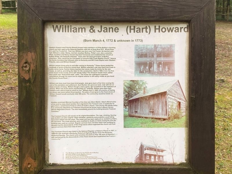 William and Jane (Hart) Howard Marker image. Click for full size.