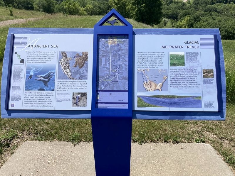 An Ancient Sea/Glacial Meltwater Trench Marker. Click for full size. An Ancient Sea/Glacial Meltwater Trench Marker image. Click for full size.